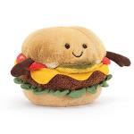 Jellycat Amuseables Burger Plush Toy - 4.5 inches