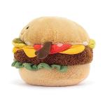 Jellycat Amuseables Burger Plush Toy - 4.5 inches
