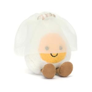 Jellycat Boiled Egg Bride Plush Toy, 5.5 inches