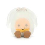 Jellycat Boiled Egg Bride Plush Toy, 5.5 inches