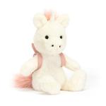 Jellycat Unicorn Backpack Plush Toy - 8.5