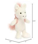 Jellycat Unicorn Backpack Plush Toy - 8.5