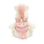 Jellycat Unicorn Backpack Plush Toy - 8.5