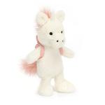 Jellycat Unicorn Backpack Plush Toy - 8.5
