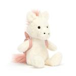 Jellycat Unicorn Backpack Plush Toy - 8.5