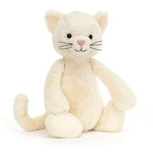 Jellycat Bashful Cream Kitten Plush Toy - 12