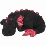 Cute 37" Black Dragon Plush Toy Pillow