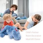 Cute Blue Weighted Plush Dragon Stuffed Toy