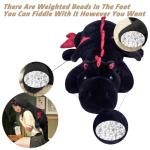 Cute 37" Black Dragon Plush Toy Pillow