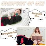 Cute 37" Black Dragon Plush Toy Pillow