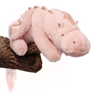 Cute 40-Inch Weighted Pink Plush Dragon Toy