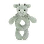 Jellycat Bashful Dragon Plush Baby Rattle Toy