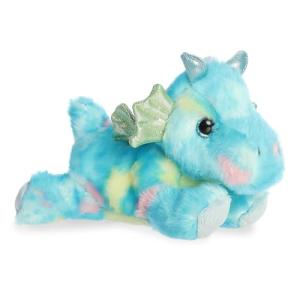 Aurora Sprinkles Dragon Stuffed Animal - Blue 7 Inches