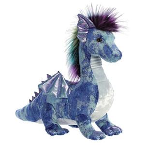 Aurora® Zion Dragon™ Plush Toy - 17 Inches Blue