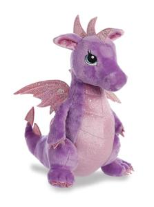 Aurora Purple Larkspur Dragon Plush Toy 12
