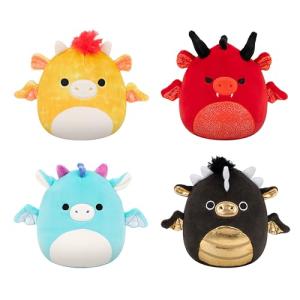 Squishmallows Dragon 4-Pack - Official Plush Toys