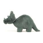 Jellycat Fossilly Triceratops Plush Toy, 11.5 inches