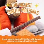 HUNIIHOME Kids Plush Campfire Play Set