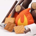 HUNIIHOME Kids Plush Campfire Play Set