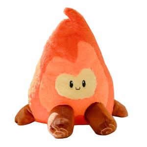 Campfire Plush Pillow - Cozy Fire Decor