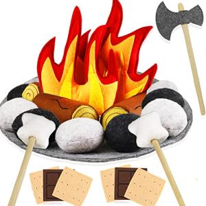 23-Piece Kids Plush Campfire Play Set