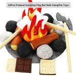 23-Piece Kids Plush Campfire Play Set