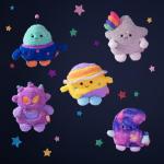 BumBumz Cosmic Plush 5-Pack: Stars & Rocket