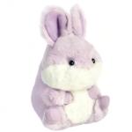 Aurora Round Rolly Pet Bunny Lavender Plush Toy