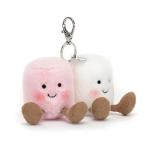 Jellycat Marshmallows Plush Bag Charm Keychain