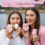 2PCS Pink & White Marshmallow Plush Dolls