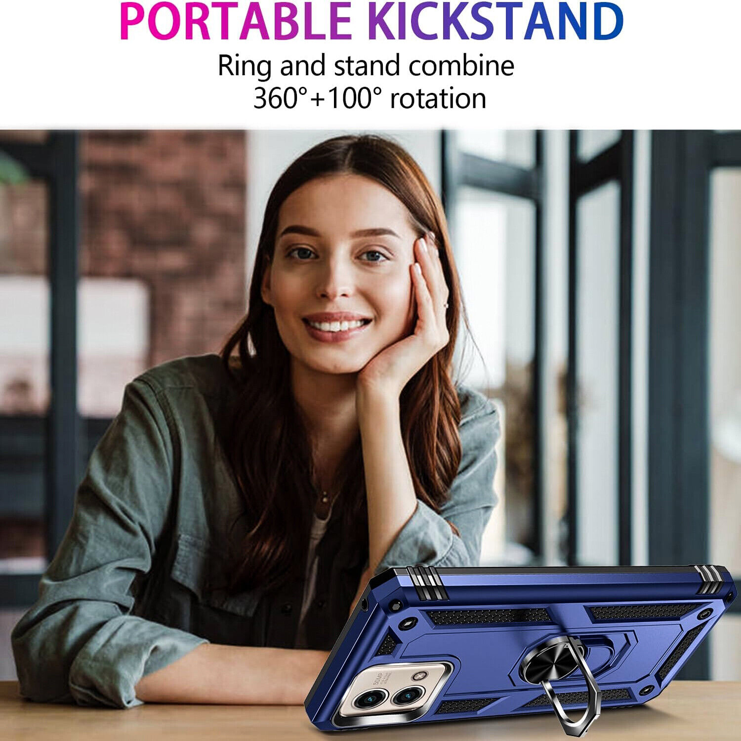 Motorola Moto G Stylus 5G 2023 Shockproof Case Bundle