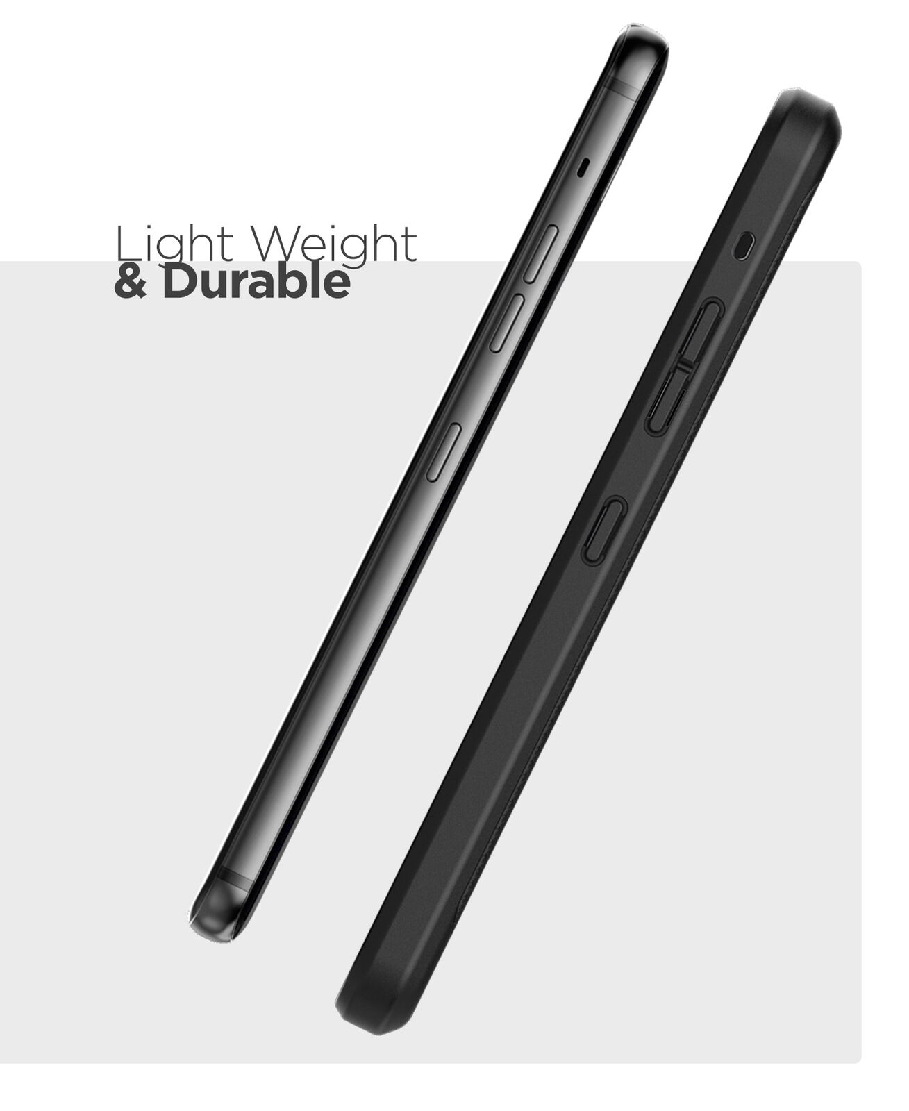 Slim fit black phone cover for LG G8 ThinQ
