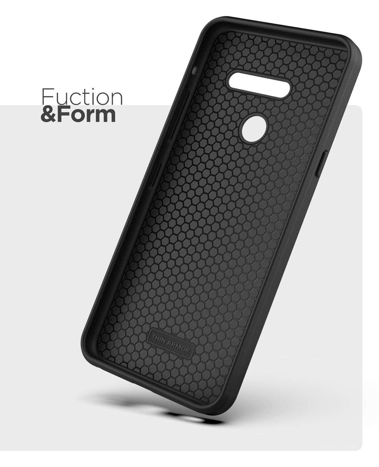 Slim fit black phone cover for LG G8 ThinQ