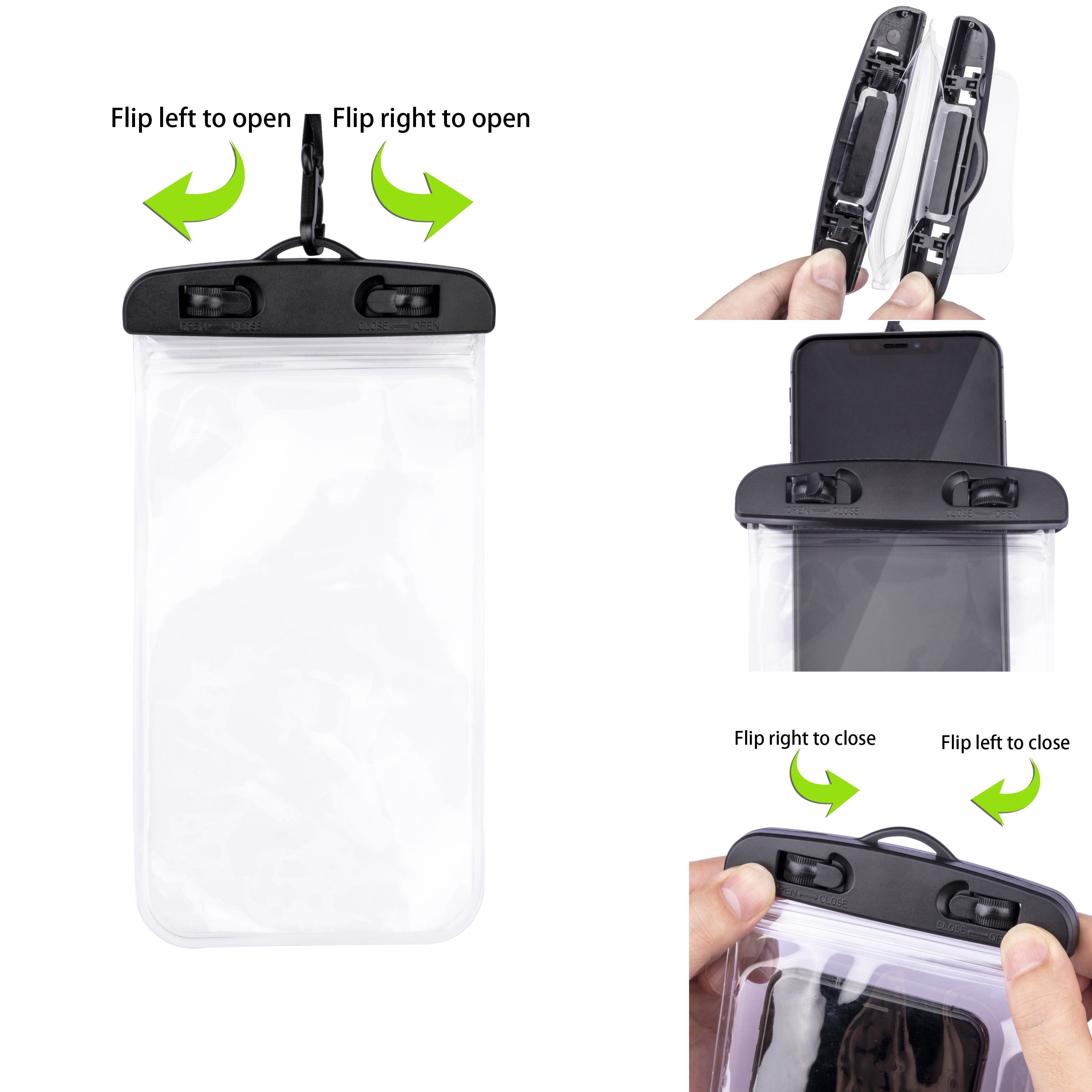 Onn. Clear Waterproof Phone Bag for iPhone/LG