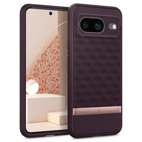 Caseology Parallax Ergonomic Google Pixel 8 5G Case - Burgandy