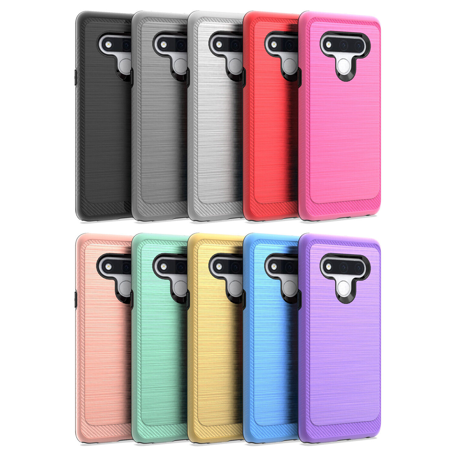 LG Stylo 6 Slim Shockproof Cover + Glass Protector