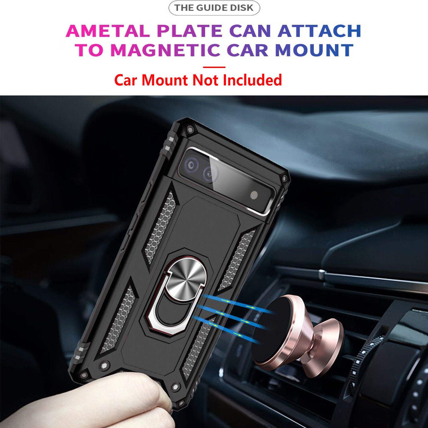 Shockproof Case + Tempered Glass for Google Pixel 6A