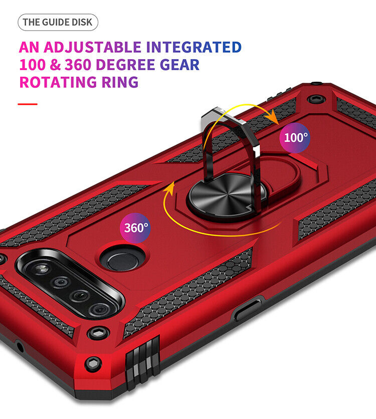 LG K51 Phone Case with Kickstand and Screen Protector