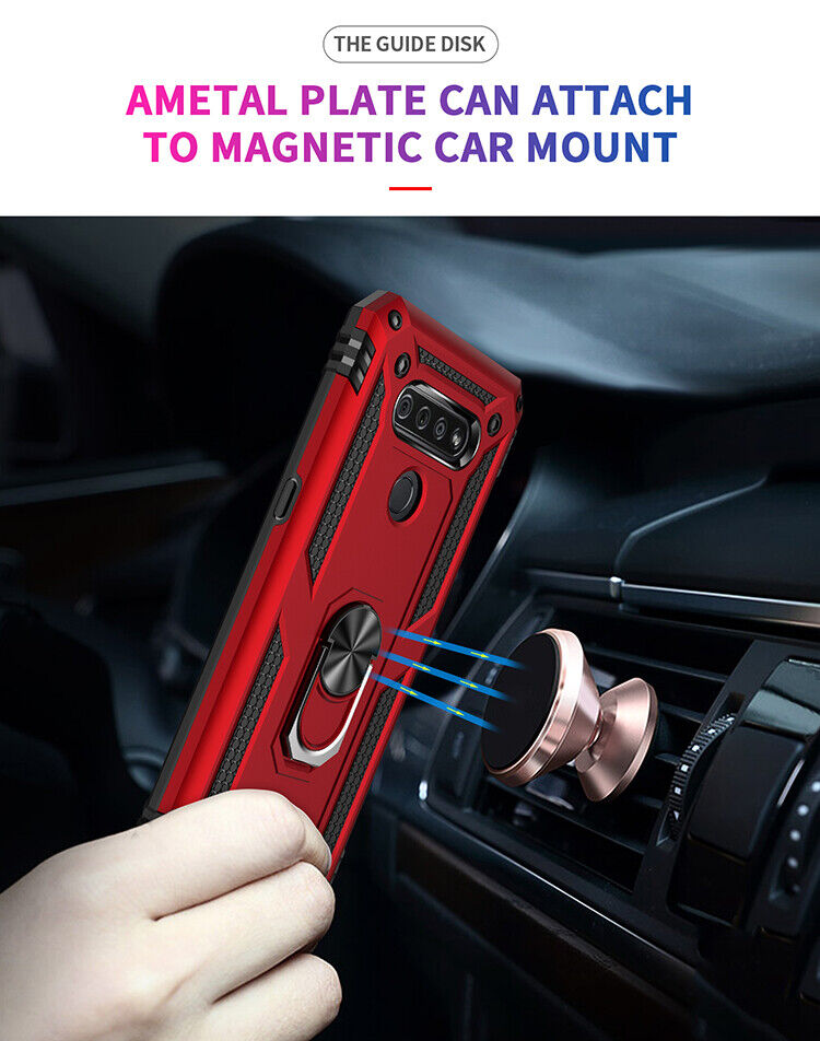 LG K51 Phone Case with Kickstand and Screen Protector
