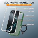Yowtrey Rugged Defender Case for iPhone 16 Pro Max