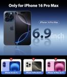 Mkeke Clear Case for iPhone 16 Pro Max