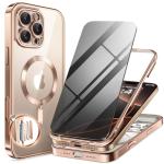 BERFY Magnetic iPhone 16 Pro Max Case with Privacy Protector