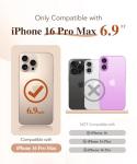 BERFY Magnetic iPhone 16 Pro Max Case with Privacy Protector