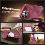 iPhone 16 Pro Case with Kickstand and Camera Cover