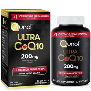 Qunol Ultra CoQ10 200mg Softgels for Heart Health