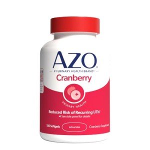 AZO Cranberry Urinary Tract Support Supplement, 100 Softgels