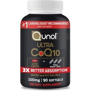 Qunol Ultra CoQ10 100mg Softgels for Heart Health