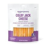 Amazon Grocery, Colby Jack Cheese Snack Sticks, 10 Oz, 12 Ct (Previously Happy Belly, Packaging May Vary)