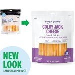 Amazon Grocery, Colby Jack Cheese Snack Sticks, 10 Oz, 12 Ct (Previously Happy Belly, Packaging May Vary)