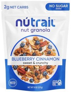 Blueberry Cinnamon Nut Granola Cereal, Keto-Friendly